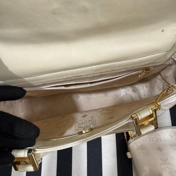 Light Beige MCM Limited Edition Nylon Bag - Picture 3 of 8